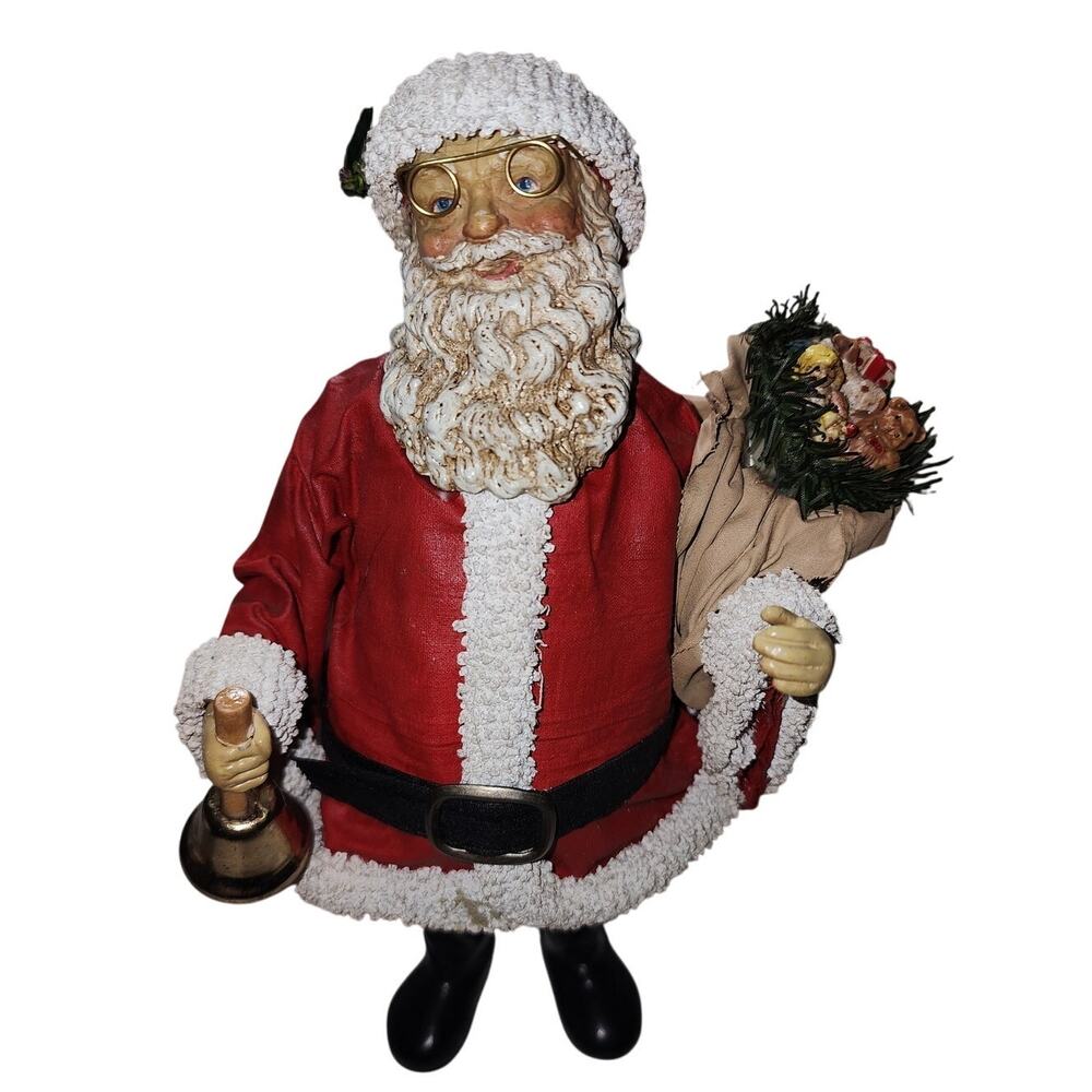 1988 Clothtique by Possible Dream Christmas Santa Claus Mache Paper